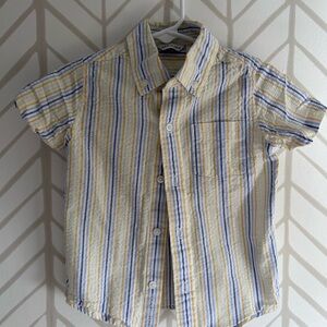 *Janie and Jack* Yellow and Blue Striped Button Down Shirt